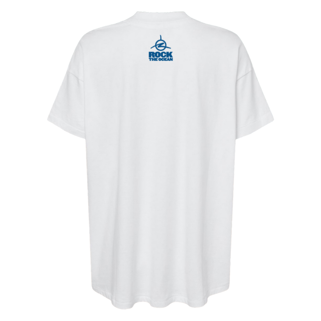 Shark Flo Stacked Ladies White T-Shirt