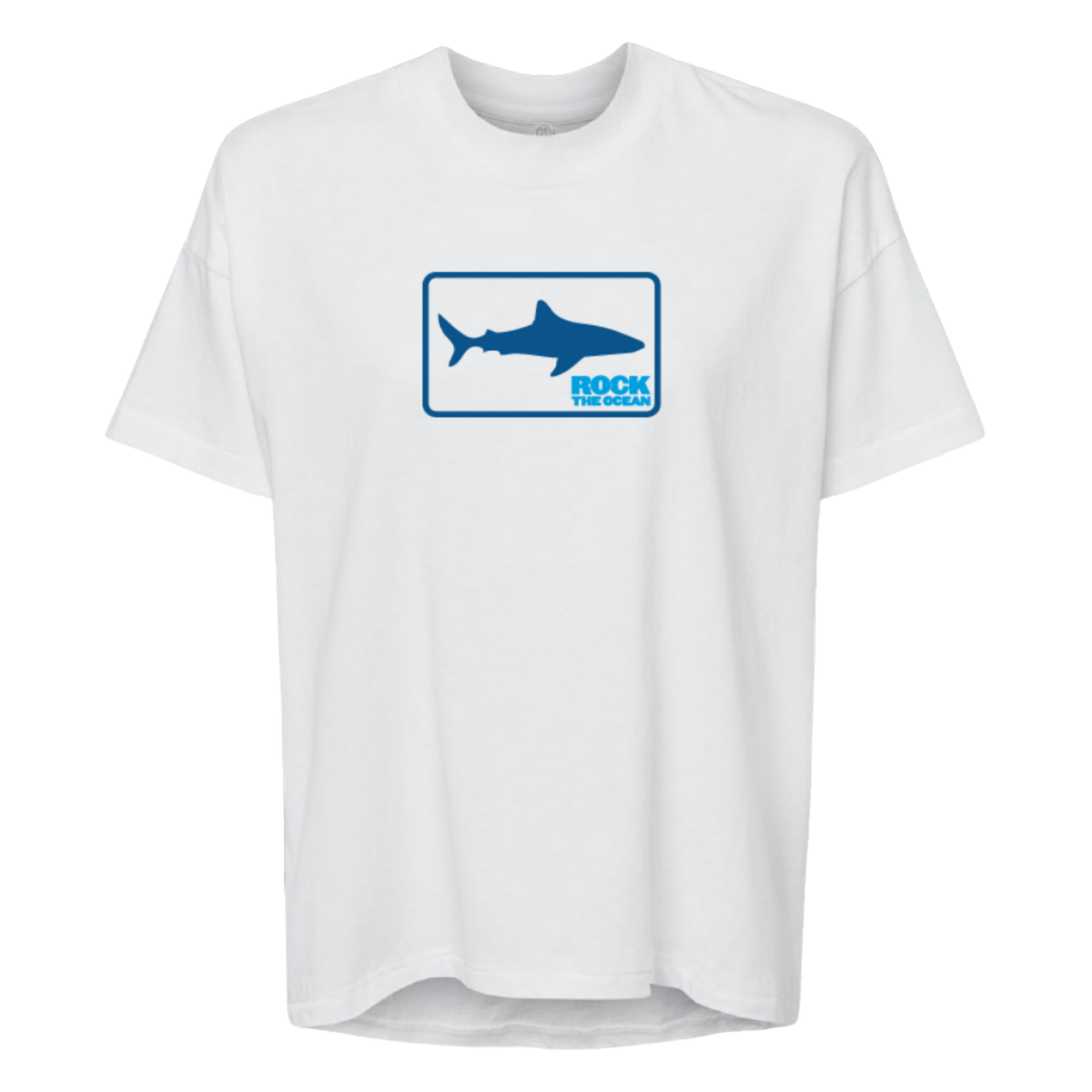 Shark Flo Stacked Ladies White T-Shirt