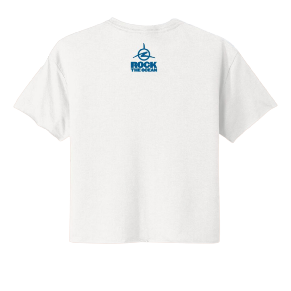 Rock The Womens Ocean Caps Cropped T-Shirt