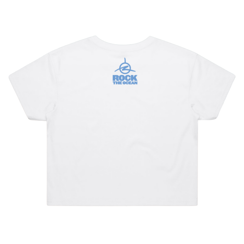 Rainbow Coral Ladies Crop T-Shirt