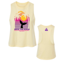 Tails of Sunset Ladies Crop Tank