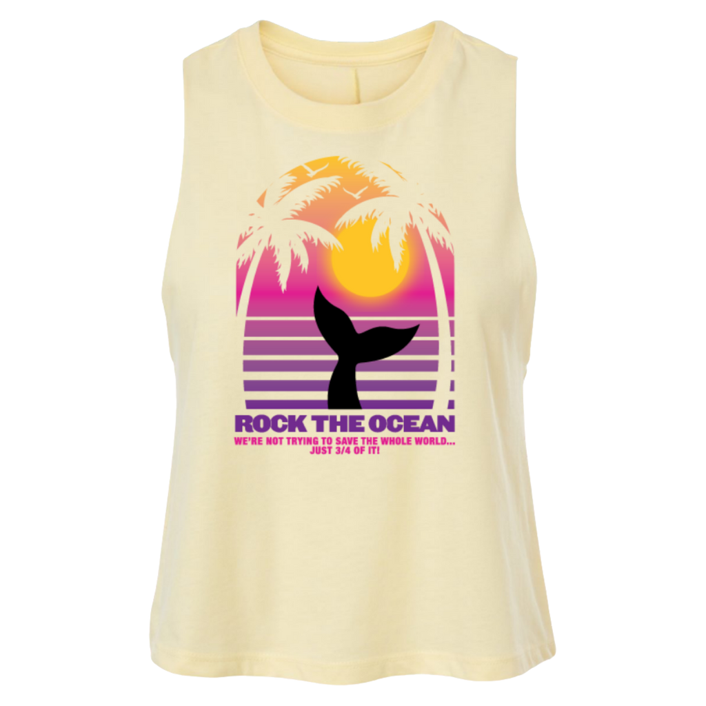 Tails of Sunset Ladies Crop Tank